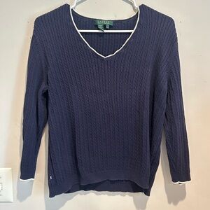 Lauren Ralph Lauren Women's Navy Sweater